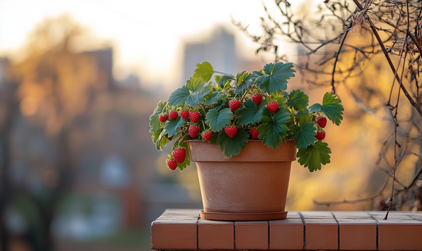 Standortwahl für den Winterschutz von Hängeerdbeeren