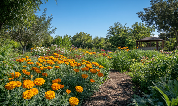 Tagetes im Garten