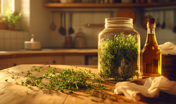 Thymian einlegen: Öl und Pesto