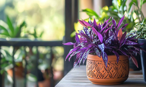 Tradescantia pallida (Mexikanische Dreimasterblume)