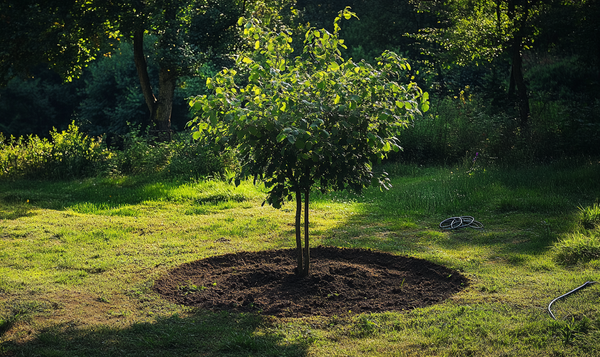 Umpflanzen einer Hainbuche als Baum