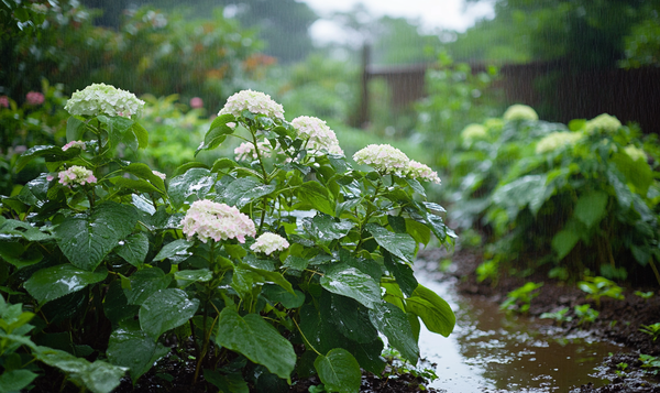 Ursachen für hängende Hortensien nach Regen