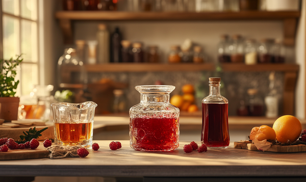 Verarbeitung von Saft zu Gelee, Sirup oder Likör