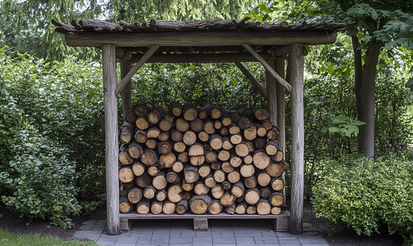 Verbrennen von Eibenholz