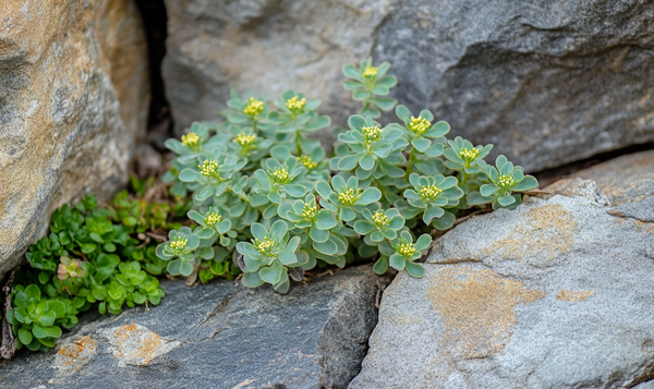 Verwendung winterharter Euphorbia