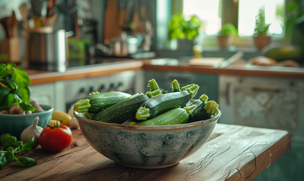 Verzehr kleiner Zucchini