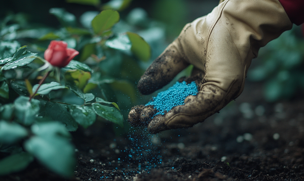 Vor- und Nachteile der Düngung von Rosen mit Blaukorn