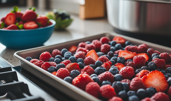 Vorbereitung des Obstes