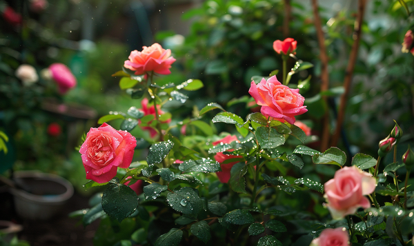 Vorbeugung von Spinnmilbenbefall an Rosen