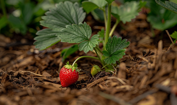 Vorteile des Mulchens von Erdbeeren