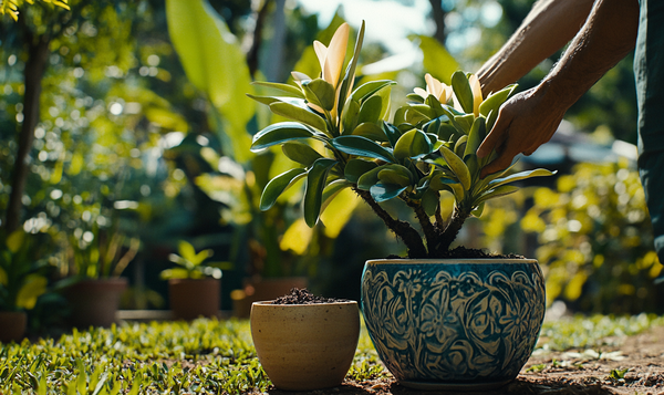 Wann sollte man eine Frangipani umtopfen?