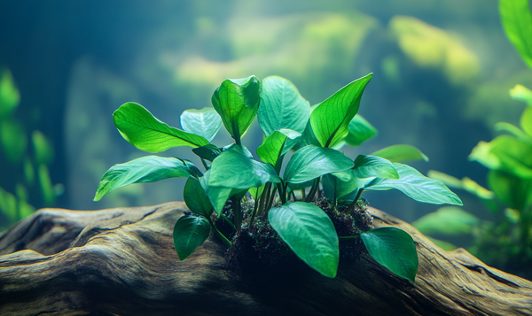 Warum Anubias aufbinden?