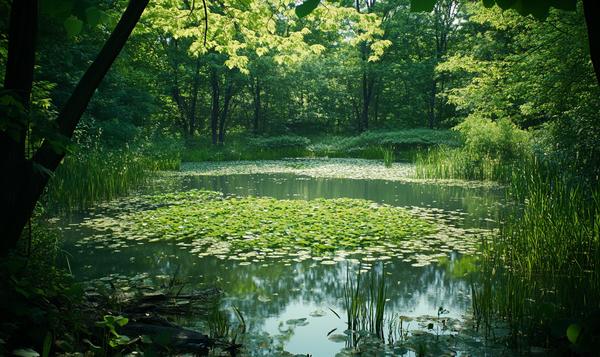 Wasserpest und Algen