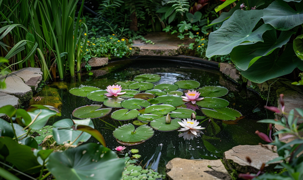 Wasserpflanzen für Miniteiche: Arten & Tipps