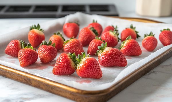 Wie friert man Erdbeeren ein?
