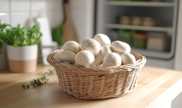 Wie sollten geputzte Wiesenchampignons gelagert werden?