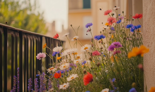 Wildblumenwiese für den Balkon