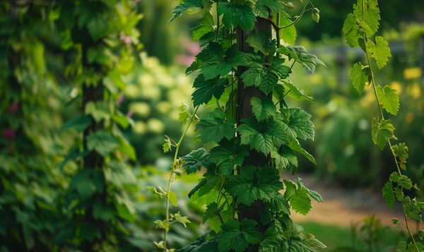 Wuchsverhalten und Blütezeit des Hopfens