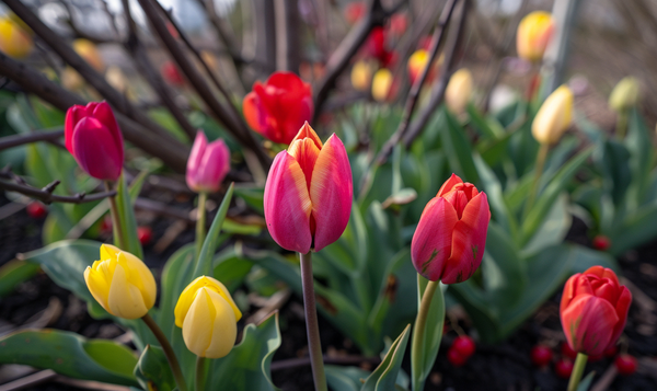 Zwiebelblumen als Unterpflanzung