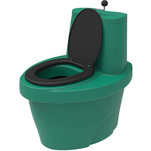 Modul Garden Green 100 Liter Gartentoilette Leicht zu Bedienen, Trockentoilette Benötigt Keinen Anschluss an Wasser und Strom, Komposttoilette