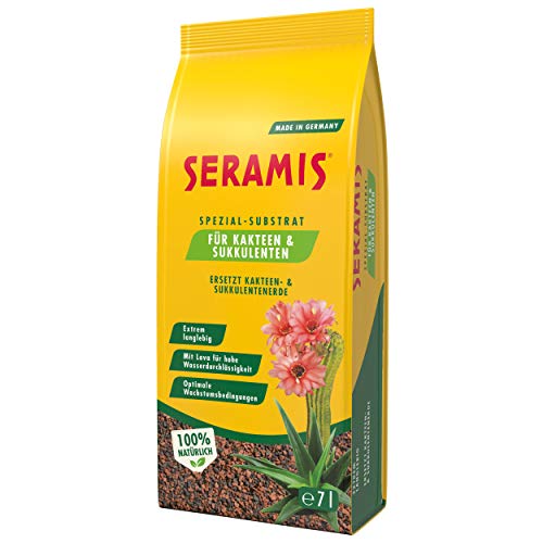 Seramis Spezial-Substrat für Kakteen und Sukkulenten, 7 l – Pflanzen Tongranulat, Kakteenerde Ersatz zur Wasser- und Nährstoffspeicherung,Rotbraun