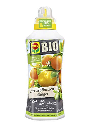 COMPO BIO Zitruspflanzendünger für alle Zitruspflanzen-Arten, Pflanzen-Dünger, Natürlicher Spezial-Flüssigdünger, 500 ml