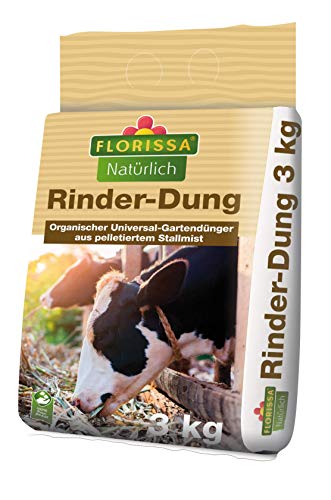Bio Rinder-Dung | pelletiert für einfache Anwendung | ideal zur Humusbildung und Bodenverbesserung (3 kg)
