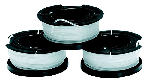 Black+Decker A6485 Fadenspulen (für Trimmer 3er Pack- 3 x 10 m Länge, ⌀ 1,5 mm Fadendurchmesser) Mehrfarbig