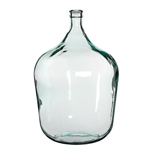 Mica decorations Diego Flasche, Glass, transparent, H. 56 cm D. 40 cm