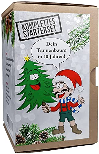 Wichtelgeschenk Tannenbaum Anzuchtset - witziges Geschenk Weihnachten Nikolausgeschenk Julklapp Weihnachtsbaum