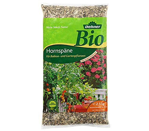 Dehner Bio Hornspäne mit Langzeitwirkung, für Balkon- und Gartenpflanzen, 2.5 kg, für ca. 25 qm