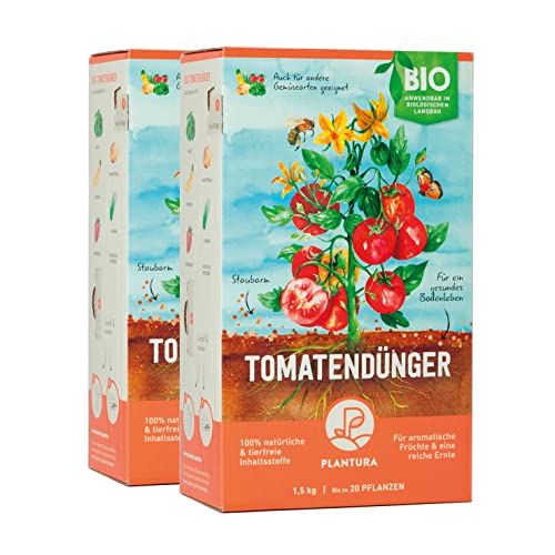 Plantura Bio-Tomatendünger, 3 Monate Langzeitwirkung, auch für Kartoffel, Zucchini & Co, 3 kg