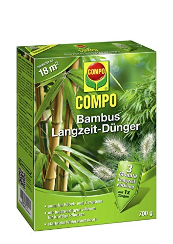 COMPO Bambus Langzeit-Dünger für alle Bambusarten, Zier- und Kübelgräser, 3 Monate Langzeitwirkung, 700 g, 18m²