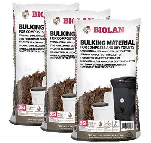 Biolan Streumaterial für Kompostierer und Trockentoiletten 35 L. Set mit 3 STK.