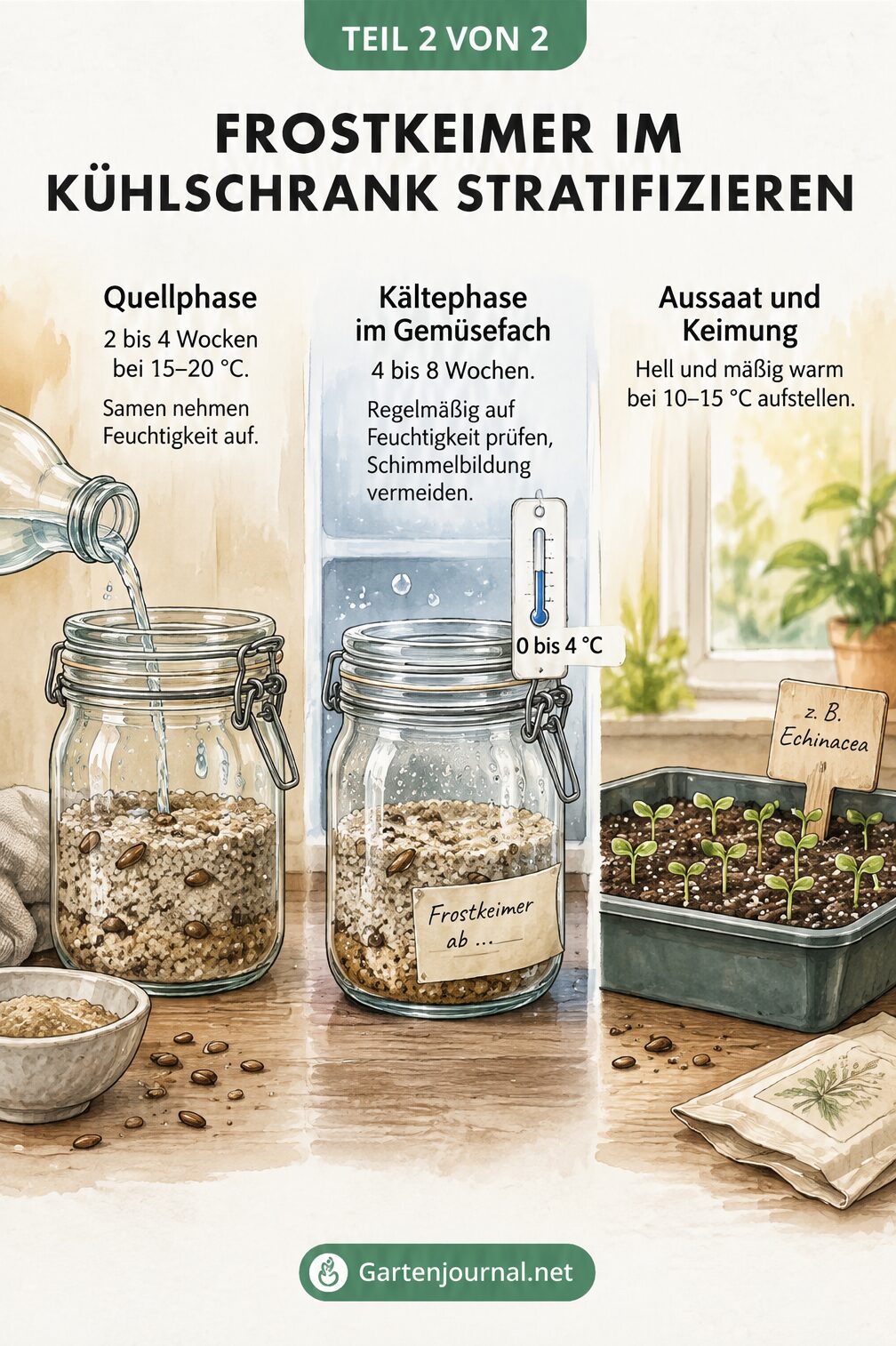 Übersicht beliebter Frostkeimer für den Garten wie Christrose, Pfingstrose und Akelei
